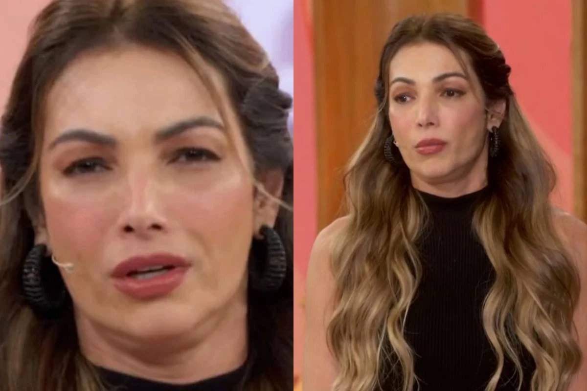 Patricia Poeta nao suporta a tristeza e chora copiosamente ao
