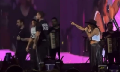 Prefeito tenta invadir palco de Lauana Prado e é impedido por seguranças em show no GO