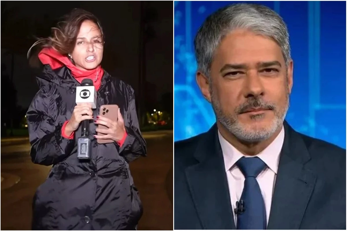 Repórter do JN quase é arrastada por ventos do furacão Milton e Bonner toma atitude ao vivo: ‘Cuide-se’ 31 Reporter do JN quase e arrastada por ventos do furacao