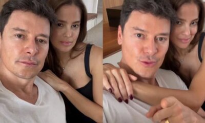 Rodrigo Faro faz reflexao ao lado de Vera Viel sobre