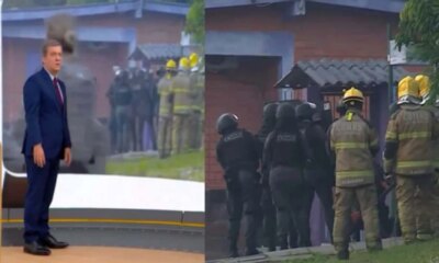 Video Rede Globo transmite disparos ao vivo em caso de