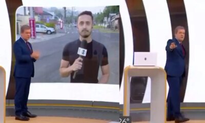 Video reporter da Globo fica no meio do tiroteio em