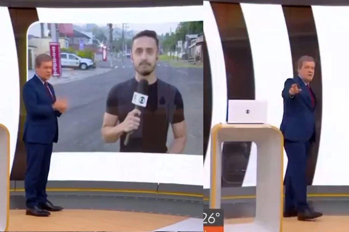 Video reporter da Globo fica no meio do tiroteio em