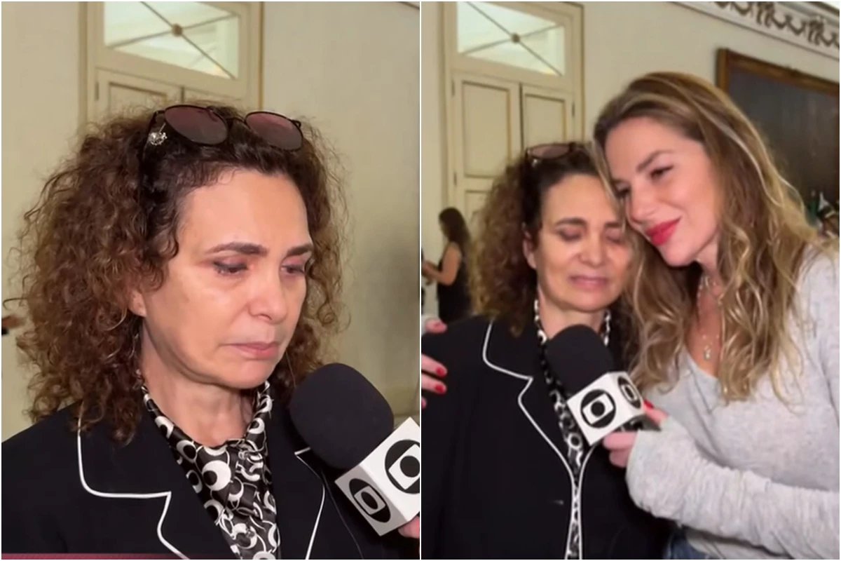 Viúva de Cid Moreira desabafa no velório do marido e precisa ser amparada: ‘estou anestesiada’ 31 Viuva de Cid Moreira desabafa no velorio do marido e