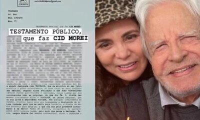 Viuva de Cid Moreira herda fortuna milionaria e filhos dele