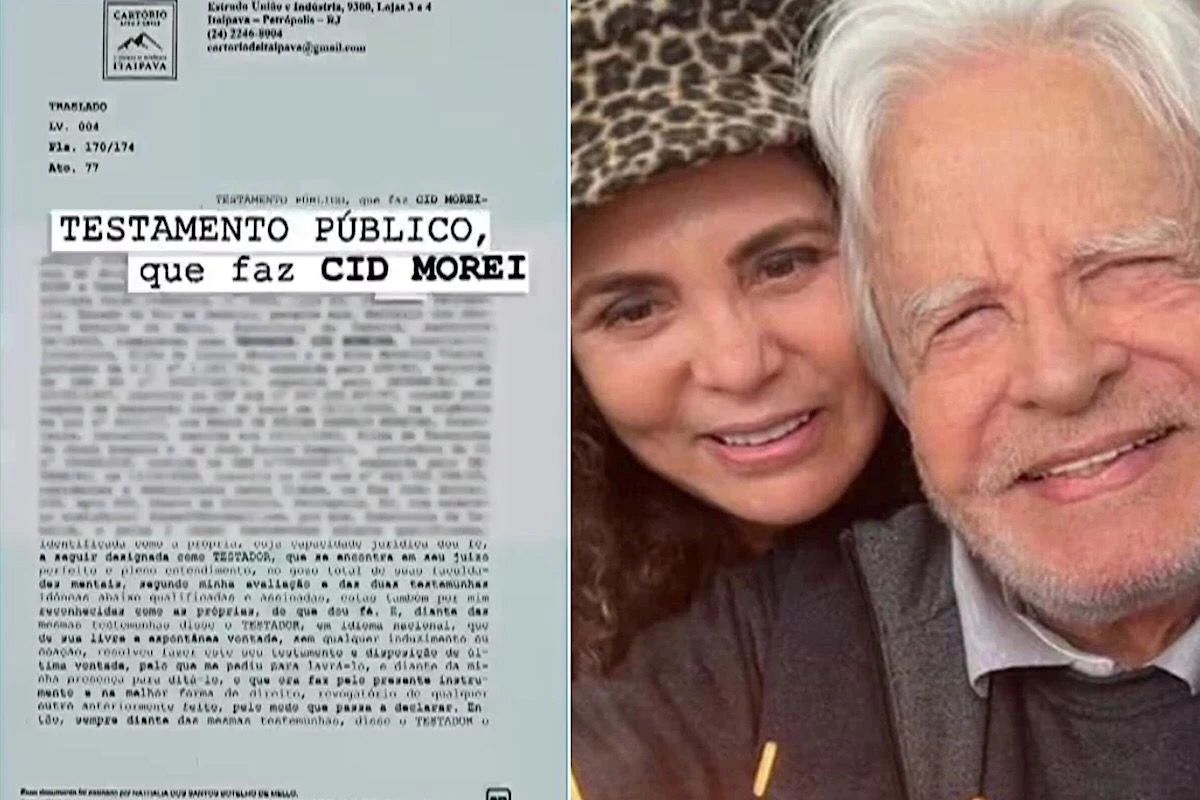 Viúva de Cid Moreira herda fortuna milionária e filhos dele ficam sem um centavo; testamento é divulgado 31 Viuva de Cid Moreira herda fortuna milionaria e filhos dele
