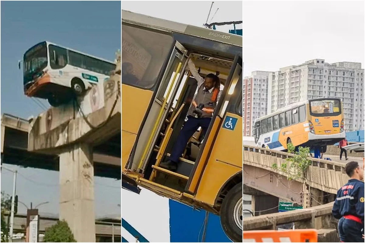 Volta por Cima: Diretor da Globo explica detalhes da cena de ônibus pendurado em viaduto 31 Volta por Cima Diretor da Globo explica detalhes da cena