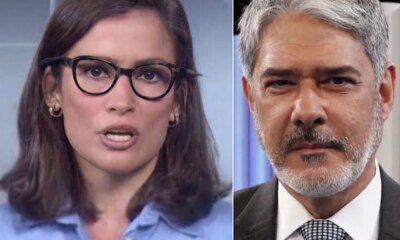 William Bonner e vitima de criminosos e Renata Vasconcellos entra
