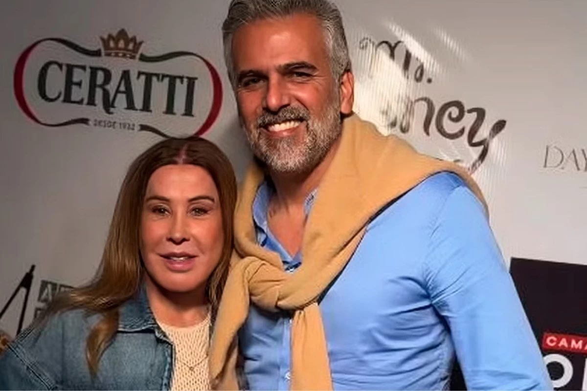 Zilu e vista com o prefeito de Jaguariuna em show