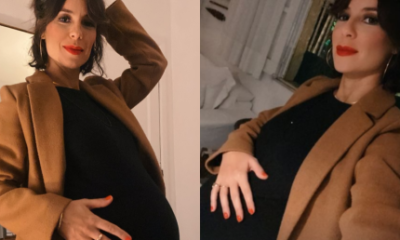 Andréia Horta mostra barrigão de nove meses: “Amando estar grávida”