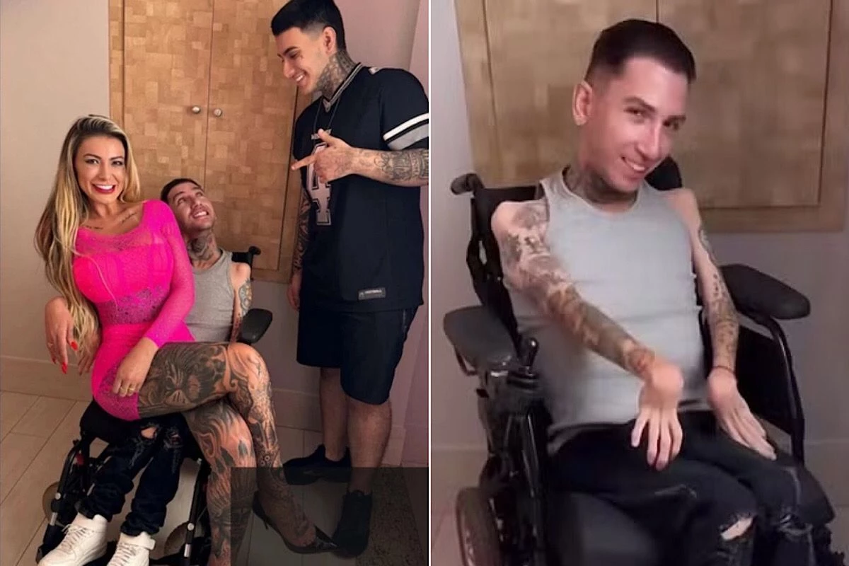 Andressa Urach diz que realizou sonho após gravar com cadeirante; filho dela filmou tudo 31 Andressa Urach diz que realizou sonho apos gravar com cadeirante