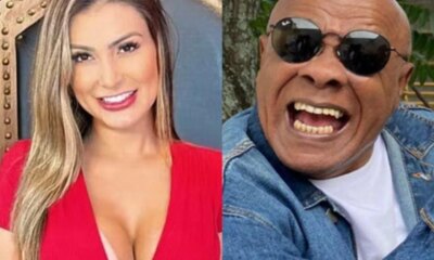 Andressa Urach tenta encarar Kid Bengala faz convite ousado e
