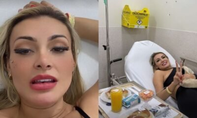 Andressa Urach volta a ser hospitalizada com dor nas partes