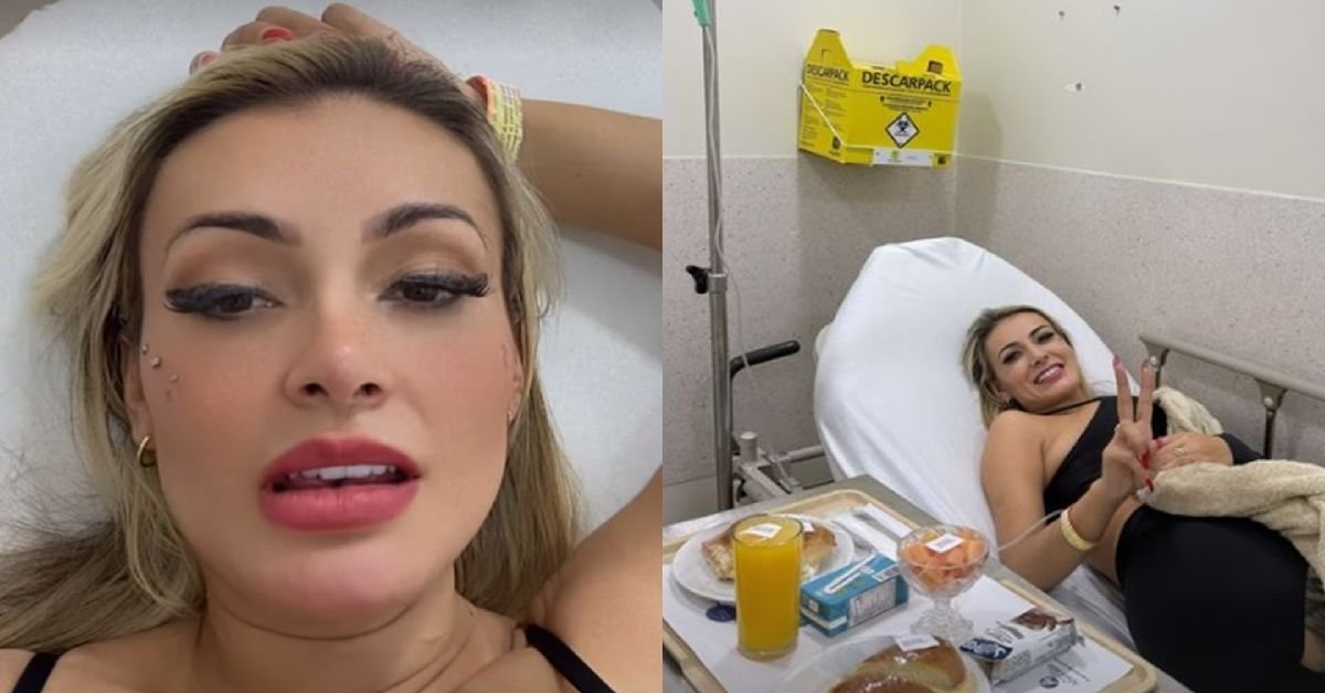 Andressa Urach volta a ser hospitalizada com dor nas partes