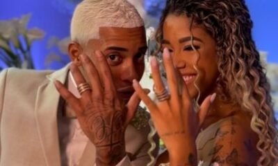 Após rumores de término e surgir sem aliança, Poze do Rodo reage: “Inveja”