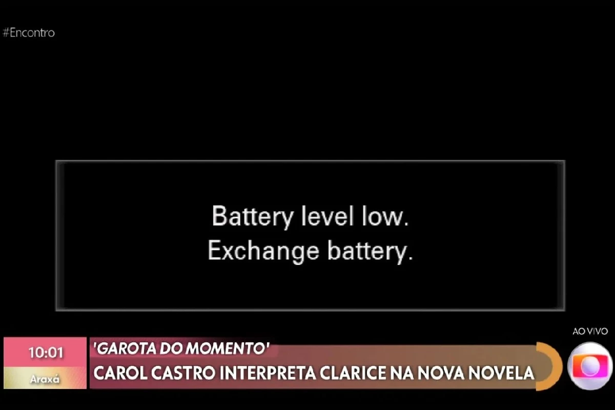 Bateria de câmera acaba ao vivo e interrompe o programa Encontro com Patrícia Poeta na TV Globo 31 Bateria de camera acaba ao vivo e interrompe o programa