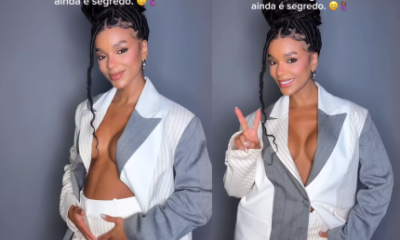 Brunna Gonçalves mostra como disfarçava barriga enquanto gravidez ainda era segredo