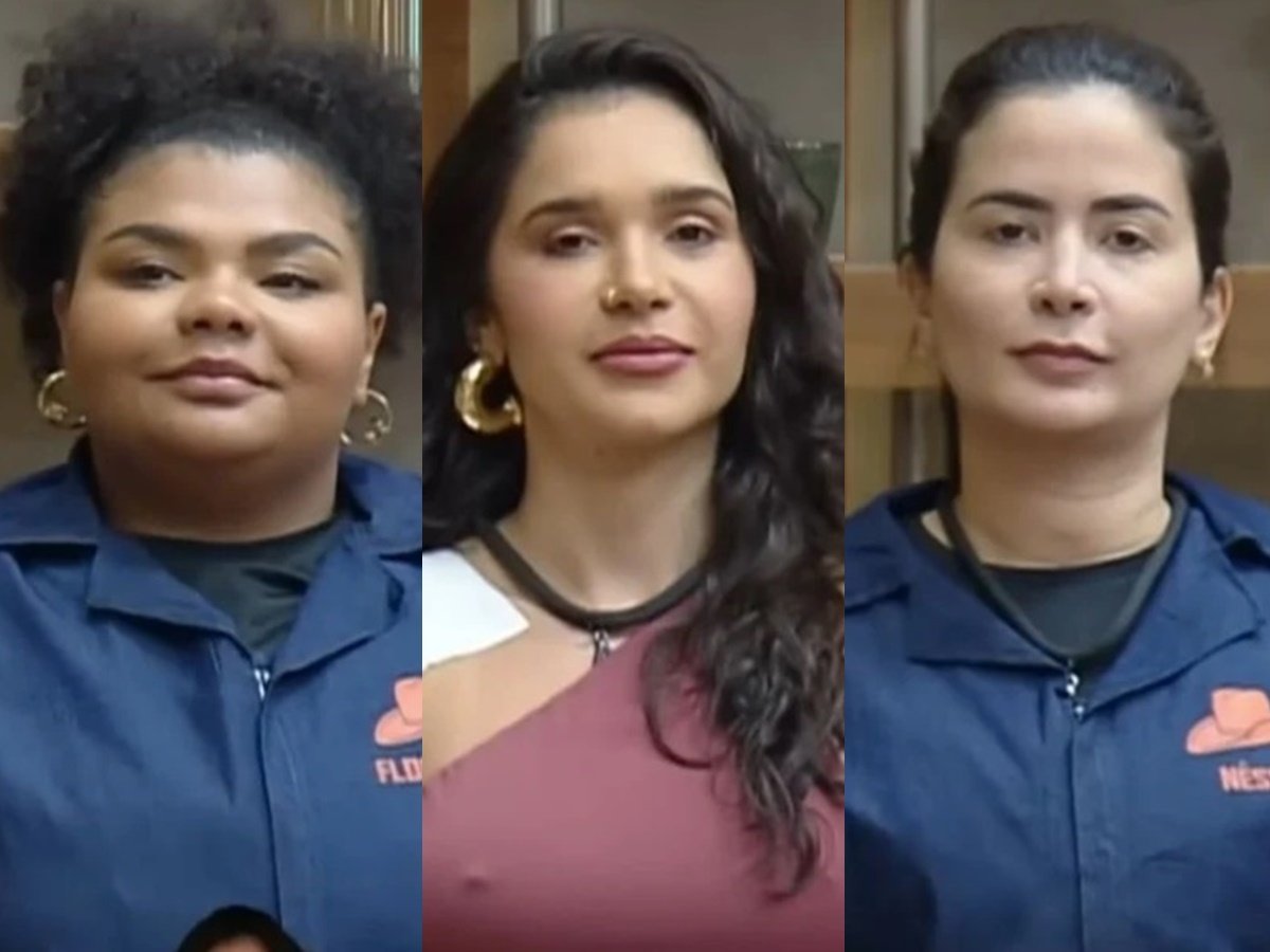 
Flora Cruz, Gizelly Bicalho e Vanessa Carvalho em A Fazenda 16: peoas encaram oitava roça (Reprodução: Record)