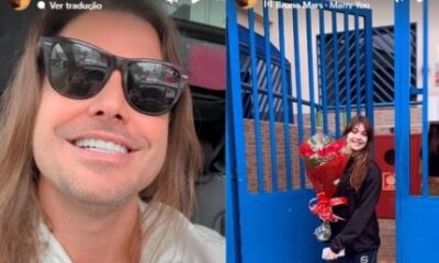 Dado Dolabella parabeniza a filha Ana Flor, fruto de seu segundo casamento, nas redes