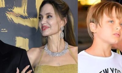 Ele cresceu Filho cacula de Angelina Jolie faz rara aparicao