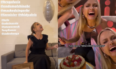 Eliana completa 52 anos e ganha surpresa nos bastidores do “Saia Justa”