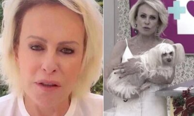 Em lagrimas Ana Maria Braga lamenta a morte da cadelinha