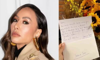 Em meio a dor da perda Sabrina Sato escreve carta