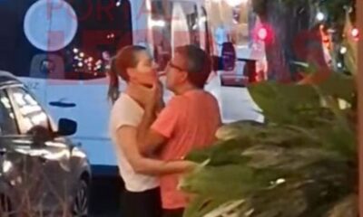 Eri Johnson é flagrado aos beijos com mulher misteriosa em Balneário Camboriú