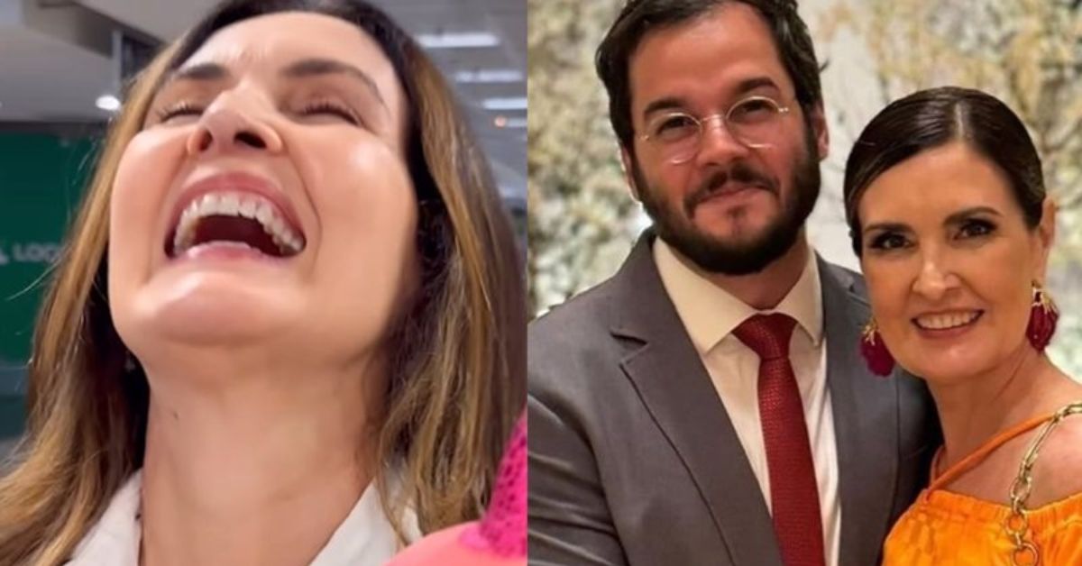 Fatima Bernardes e surpreendida por Tulio Gadelha com presente em