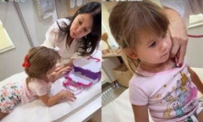 Filha de Virgínia sente dores no ouvido e influenciadora mostra ida ao médico