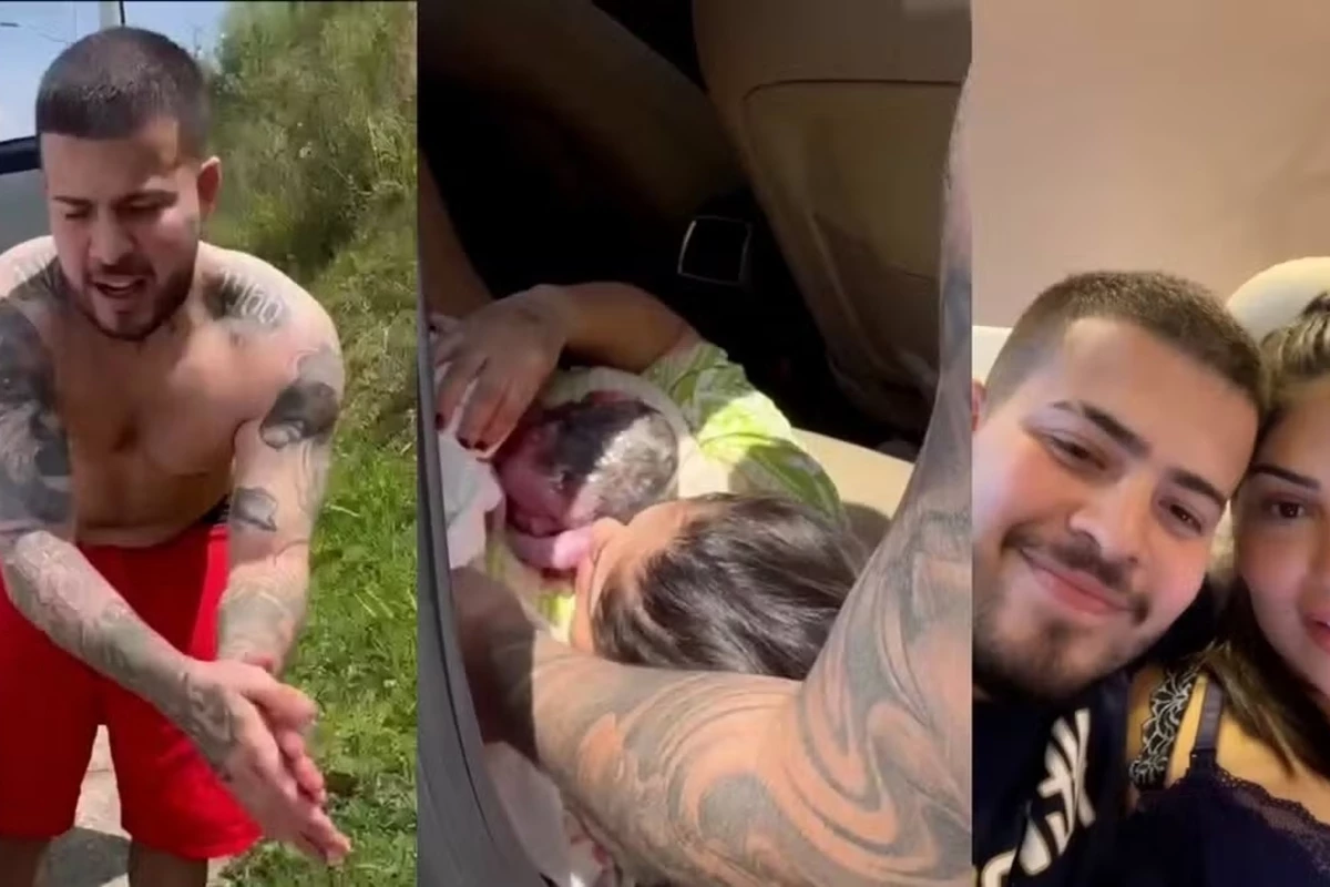 Filho de cantor famoso não espera e nasce dentro do carro; amiga da família ajudou no parto natural 31 Filho de cantor famoso nao espera e nasce dentro do