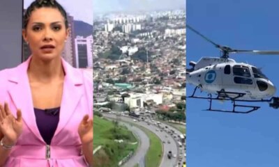 Globocop e atingido ao vivo e gera estrondo piloto fez