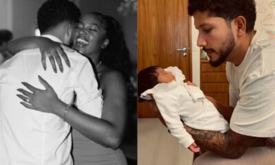 Iza e Yuri lima celebram primeiro mes da filha ‘voce