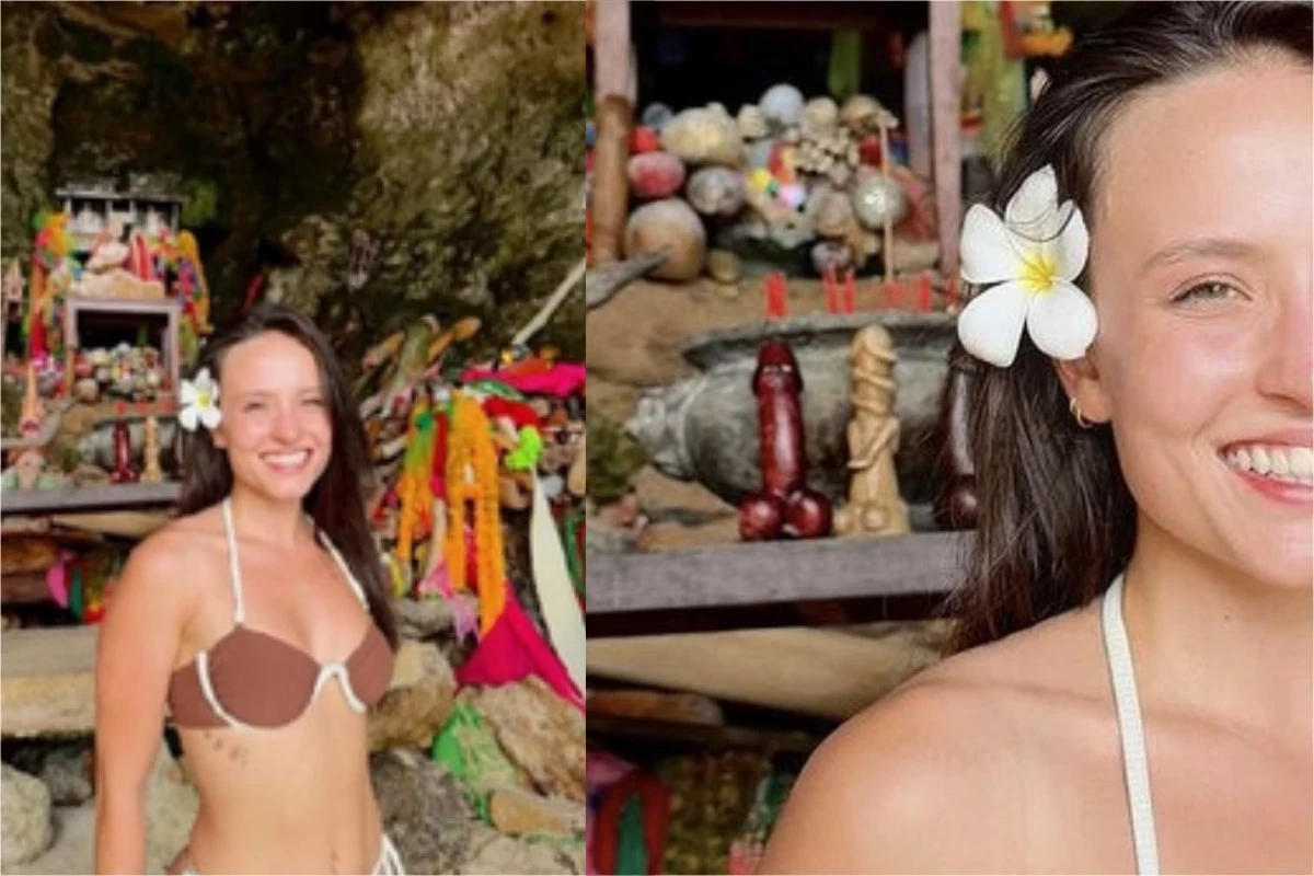 Larissa Manoela aparece em local cheio de replicas de orgaos