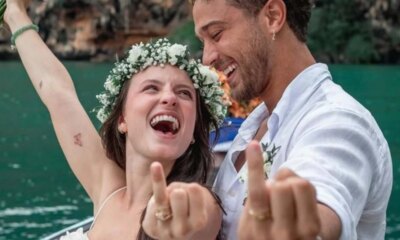 Larissa Manoela e Andre Luiz Frambach se casam novamente em