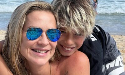 Luana Piovani surge radiante ao lado do filho mais velho
