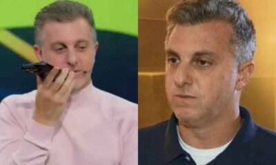 Luciano Huck recebe ligacao envolvendo o filho e interrompe imediatamente