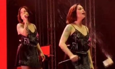 Mulher arremessa bebida contra Pitty e leva encarada da cantora: “Levanta a mão aí, bonita!”