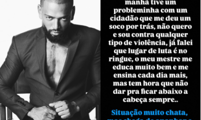 Nego do Borel se pronuncia após se envolver em briga: “Não dá pra tolerar tudo”