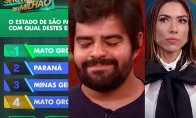 Participante do Show do Milhao confia nos universitarios erra pergunta