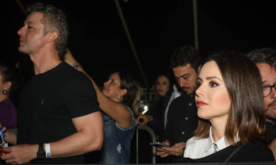 Sandy curte show de Junior Lima ao lado do ex-marido em Campinas
