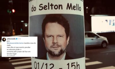 Selton Mello vira tema de concurso de sósias e declara: “Adoraria ficar em terceiro lugar”