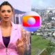Video Globocop com reporter e atingido por pombo balanca no