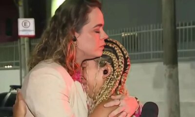 Video – reporter comove publico ao consolar jovem em programa