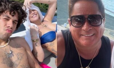 Virginia, Zé e Leonardo exibem joias que representam elo do cantor com os netos