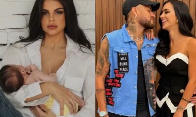Amanda Kimberlly estaria impedindo Neymar de pegar sua filha Helena