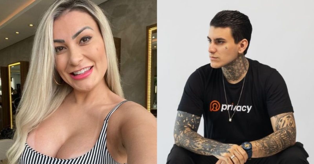 Andressa Urach opina sobre decisao do filho em gravar conteudo