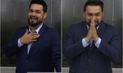 Apresentador da Globo recebe ligacao e deixa telejornal ao vivo