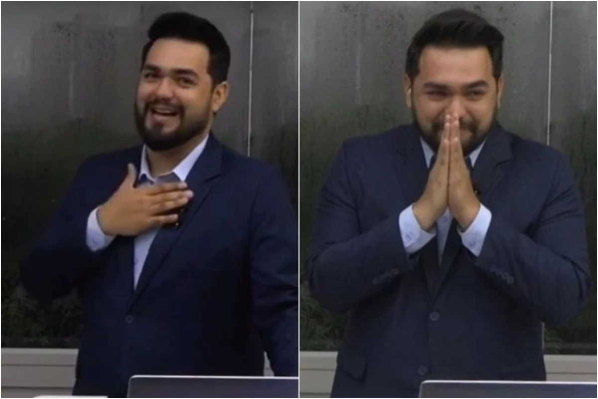 Apresentador da Globo recebe ligação e deixa telejornal ao vivo aos prantos: ‘Maria Eduarda vem chegando’ 31 Apresentador da Globo recebe ligacao e deixa telejornal ao vivo