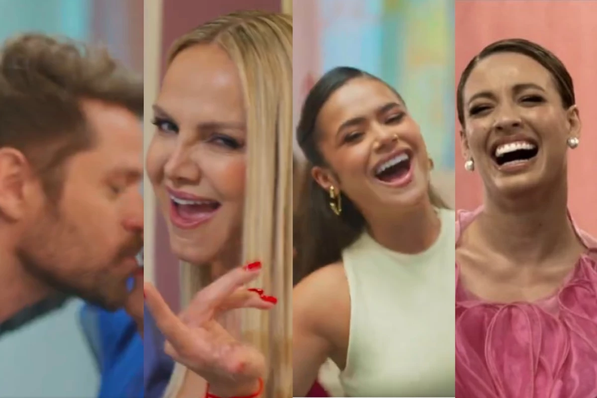 Beijo na boca, Eliana, Maisa e Bia do Brás roubam a cena em vinheta de fim de ano da Globo; assista o vídeo 33 Beijo na boca Eliana Maisa e Bia do Bras roubam